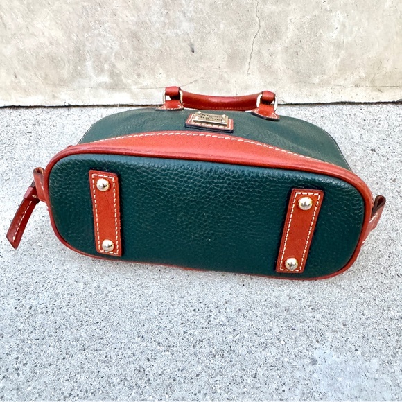 DOONEY & BURKE kirby BITSY satchel Handbag purse shoulder strap crossbody green - Picture 7 of 14